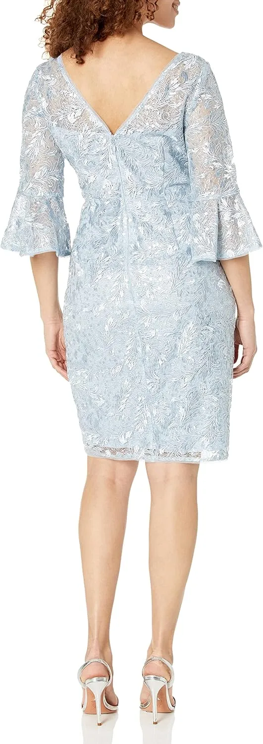 Adrianna Papell Women's Sequin Guipure Lace Sheath