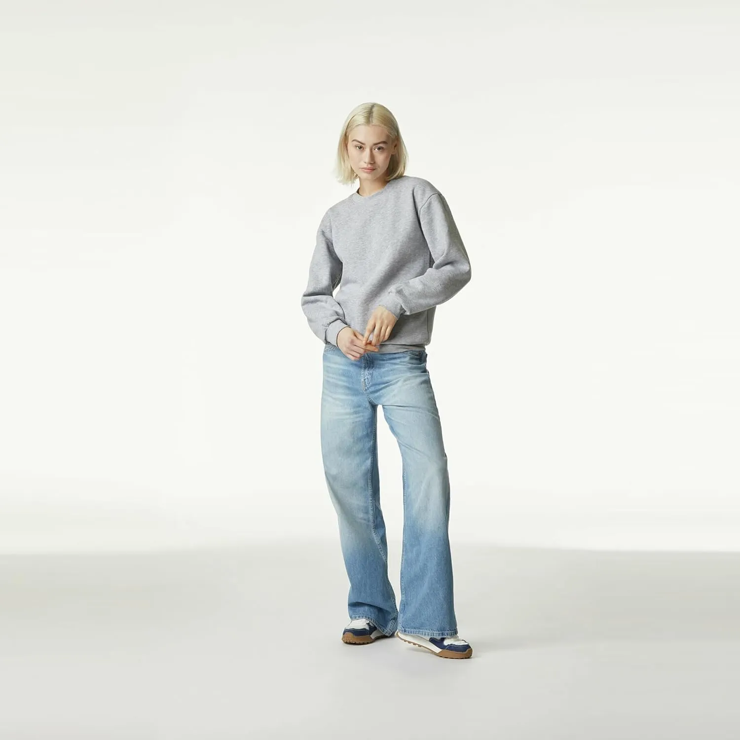 American Apparel Adult ReFlex Fleece Crewneck Sweatshirt, GRF496AA
