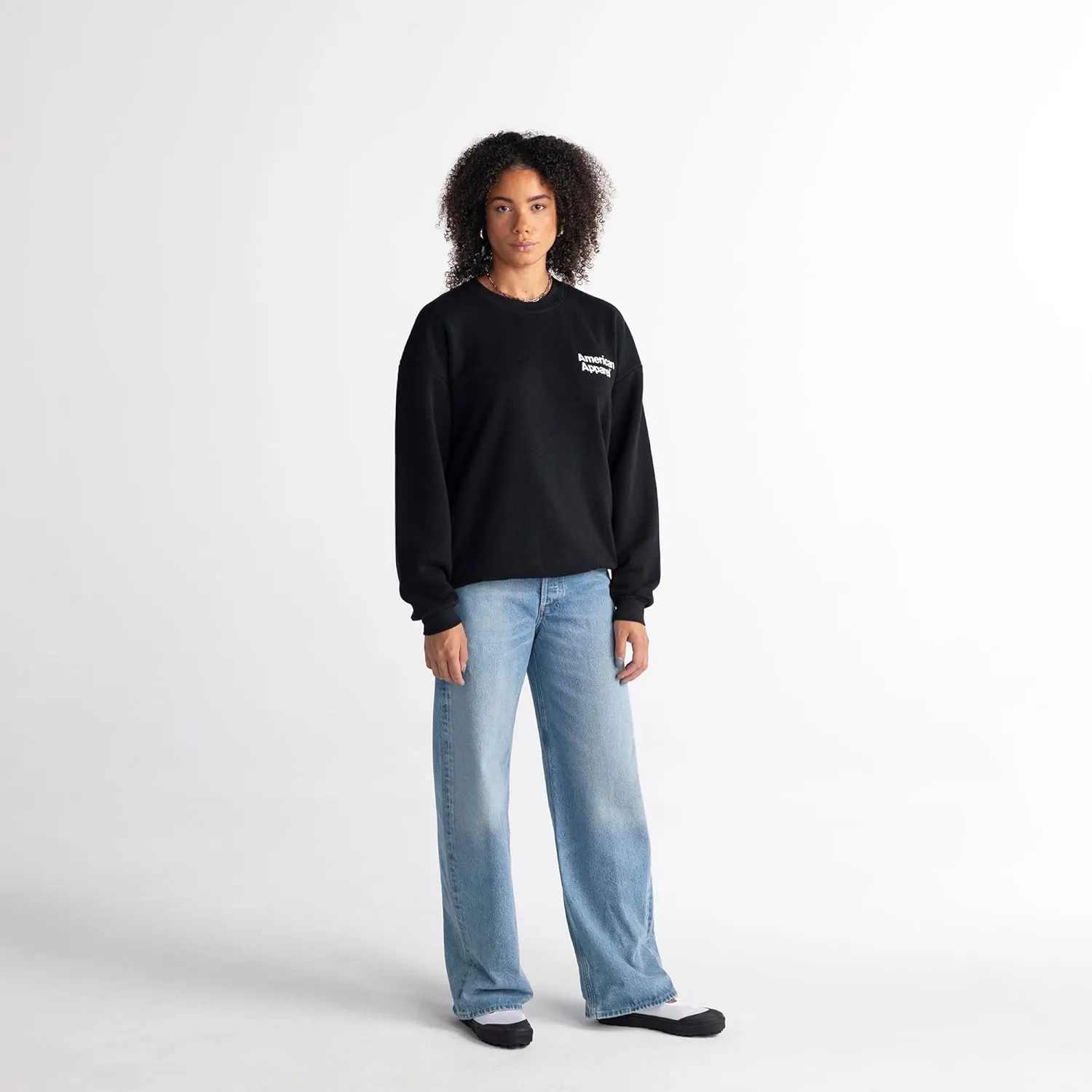 American Apparel Adult ReFlex Fleece Crewneck Sweatshirt, GRF496AA