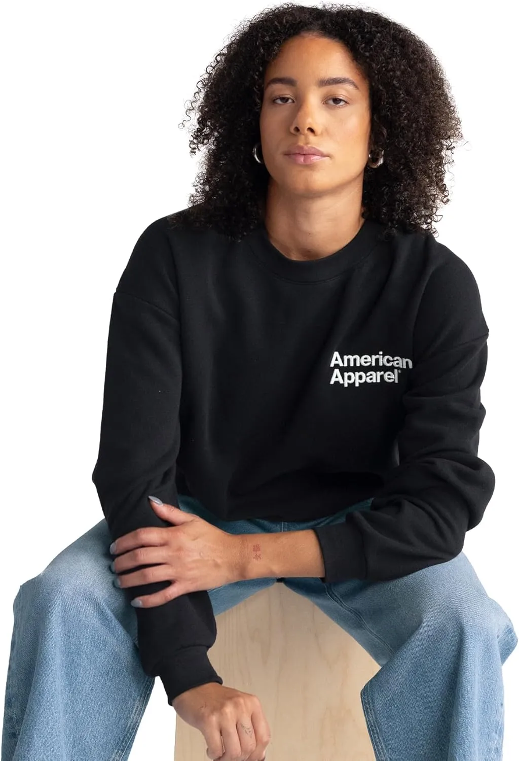 American Apparel Adult ReFlex Fleece Crewneck Sweatshirt, GRF496AA