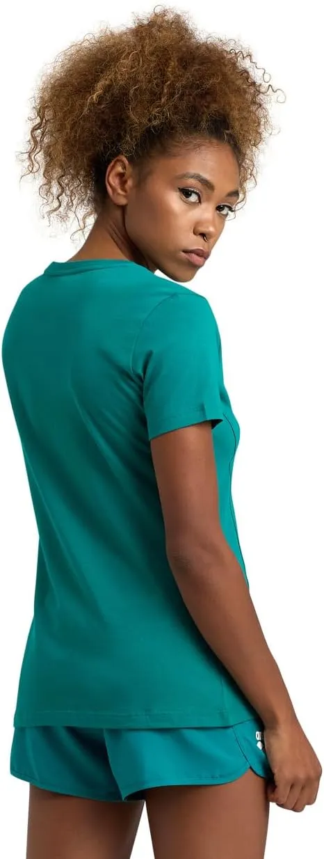 ARENA Team Women's Panel Cotton T-Shirt Short Sleeve V-Neck Active Tee Regular Fit Lightweight Athletic Top Gym Training