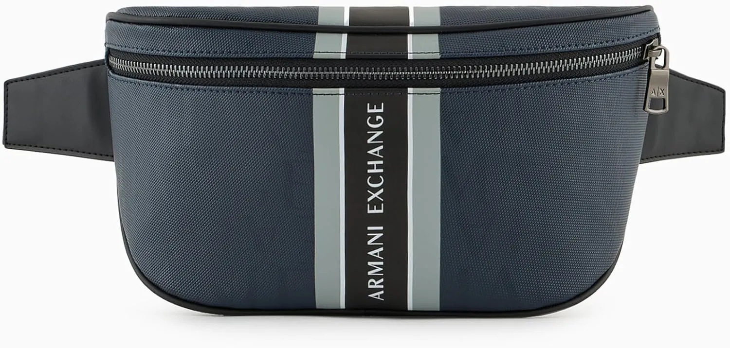 Armani Exchange Men's All Over Logo Waist Bag