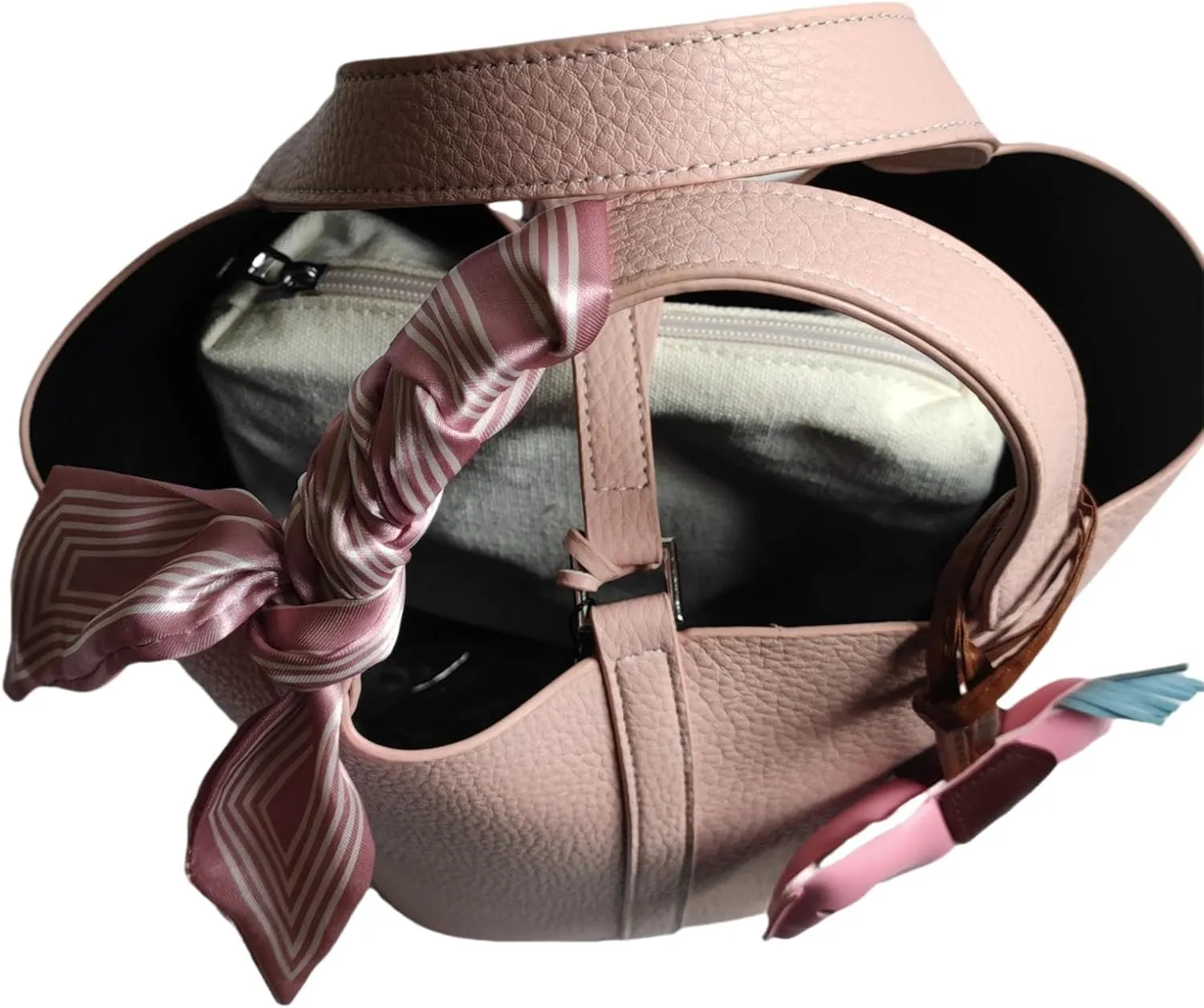 Bag Vegetable Basket, Handbag, PU Leather Lock Design, Fashionable and Aersatile Shoulder Bag, Shopping, Travel, Party