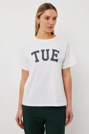 Band Tee | White/Tue