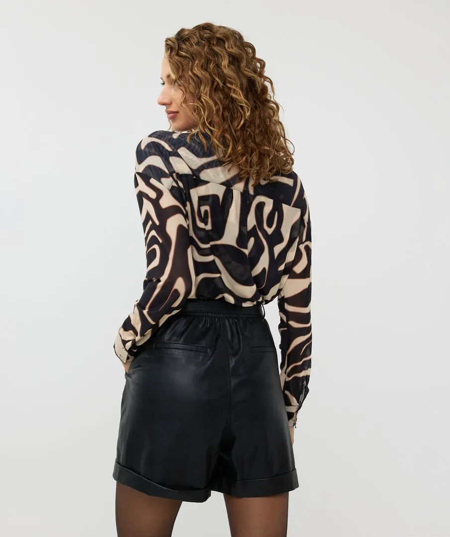 Blooma Blouse Mesh Harmony - EsQualo W2430701