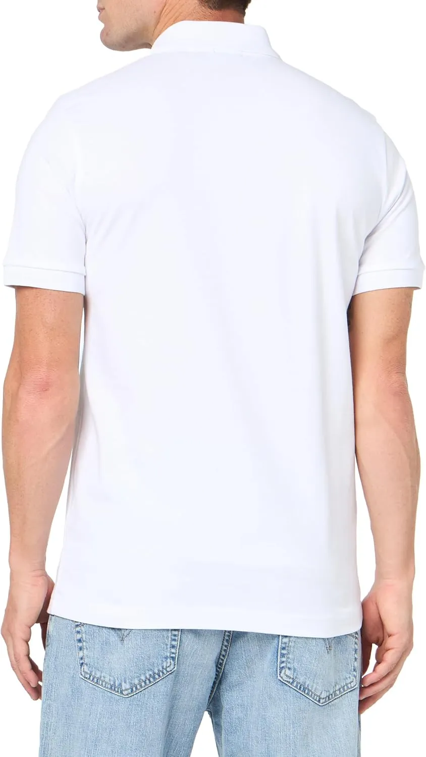BOSS Men's Square Patch Logo Slim Fit Pique Polo Shirt