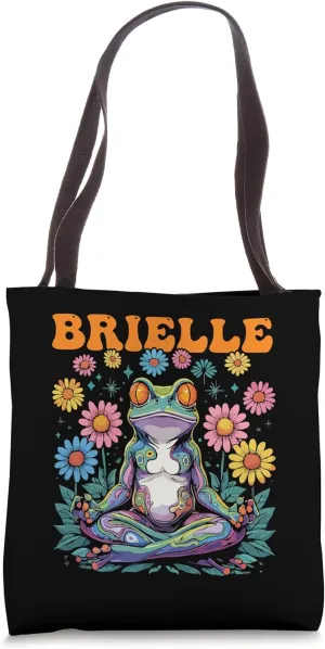 Brielle Whimsical Frog Design for Girls Name Brielle Tote Bag