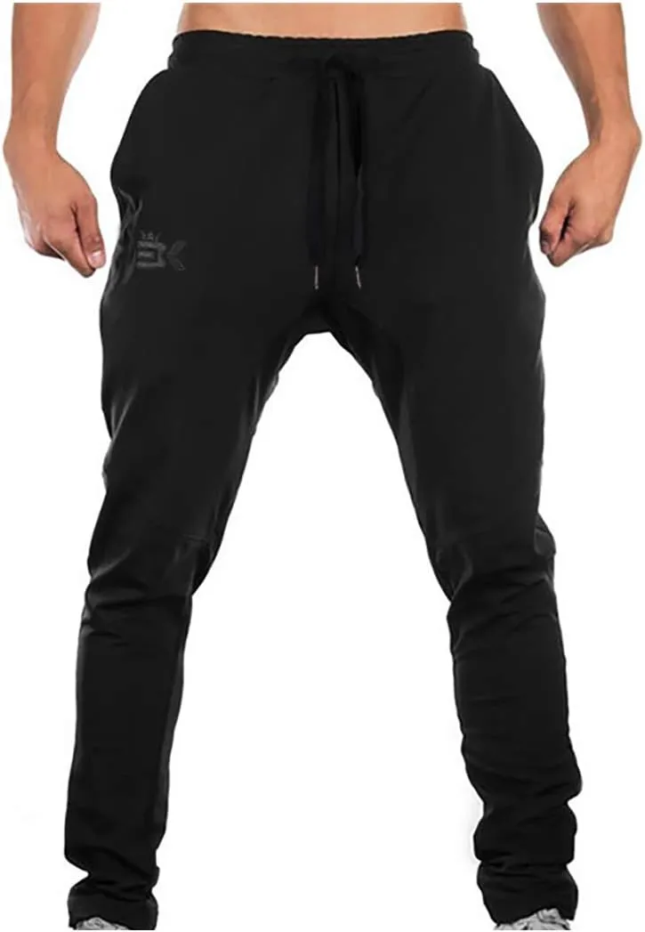 BROKIG Mens Jogger Sport Pants, Casual Zipper Gym Workout Sweatpants Pockets