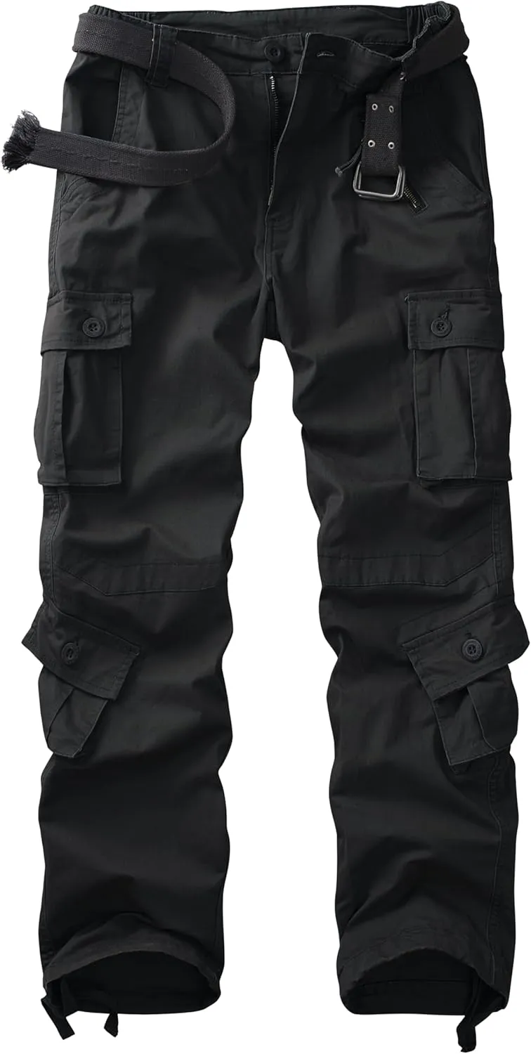 Cargo Pants Women Baggy Camo Tactical Pants Straight Leg Casual Y2K Work Trousers with 9 Pockets