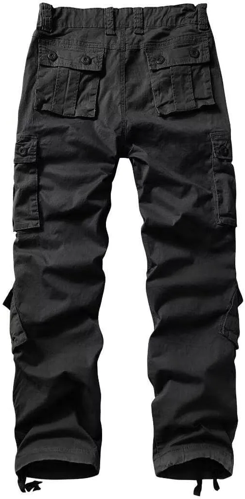 Cargo Pants Women Baggy Camo Tactical Pants Straight Leg Casual Y2K Work Trousers with 9 Pockets