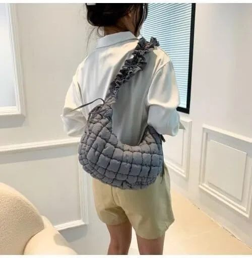 Casual Handbag Daily Purse Women Small Puffer Hobo Bags Quilted Crossbody Bag Down Shoulder Bag
