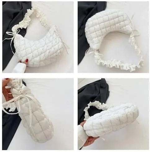 Casual Handbag Daily Purse Women Small Puffer Hobo Bags Quilted Crossbody Bag Down Shoulder Bag