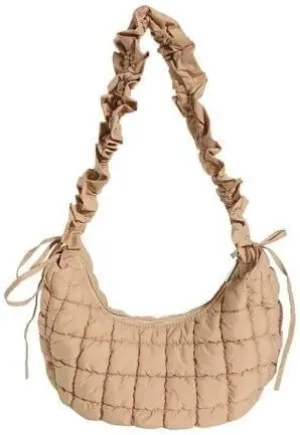 Casual Handbag Daily Purse Women Small Puffer Hobo Bags Quilted Crossbody Bag Down Shoulder Bag