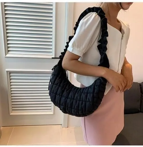 Casual Handbag Daily Purse Women Small Puffer Hobo Bags Quilted Crossbody Bag Down Shoulder Bag
