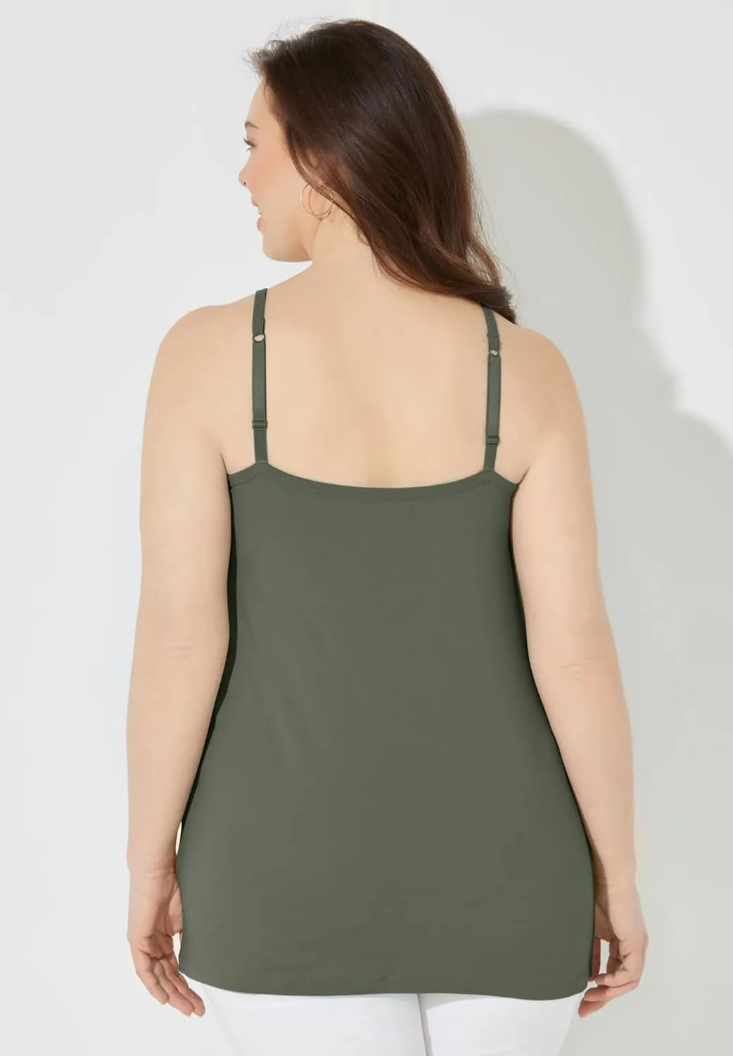 Catherines Women's Plus Size Suprema Cami with Lace