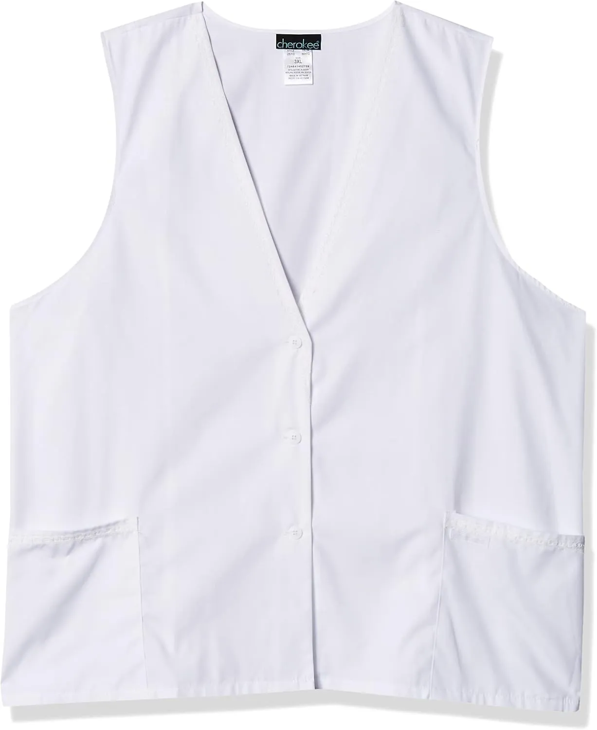 Cherokee Professionals Women Scrubs Vest Lace Trimmed 2610