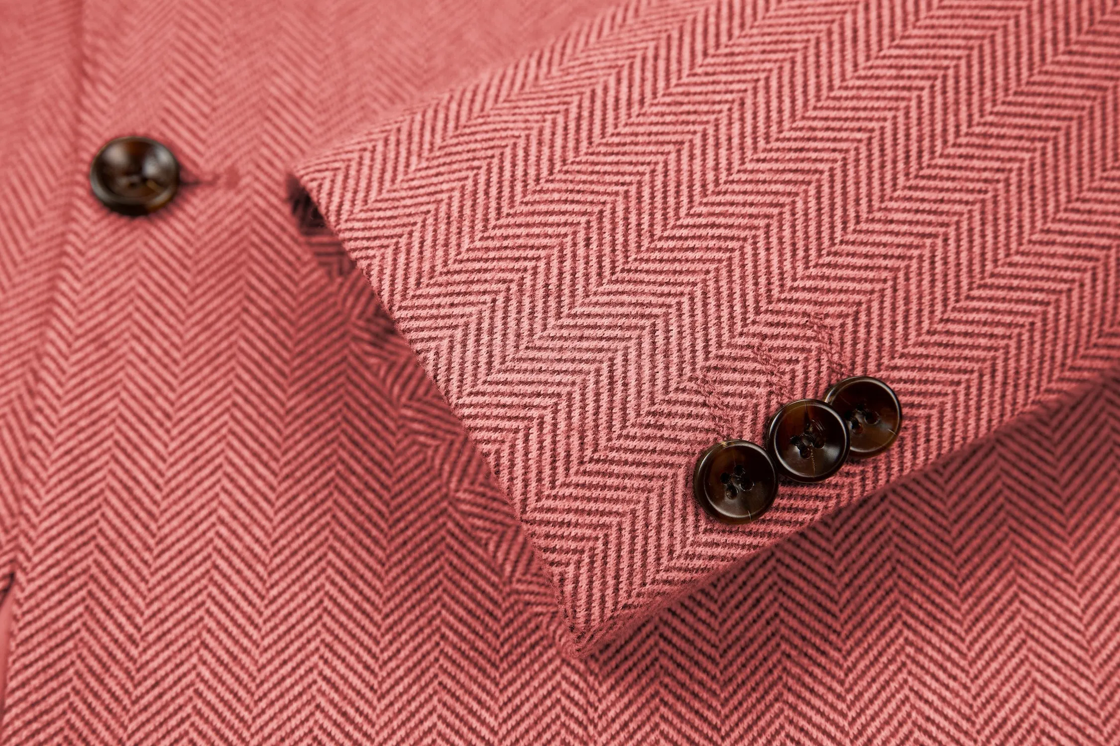 Classical Retro Herringbone 2 Pieces Mens Suits With Pockets 2783