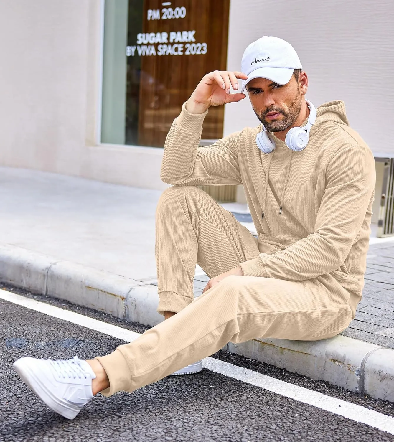 COOFANDY Men's Tracksuit 2 Piece Set Hoodie Sweatsuits Athletic Jogging Suits Casual Sports Outfits