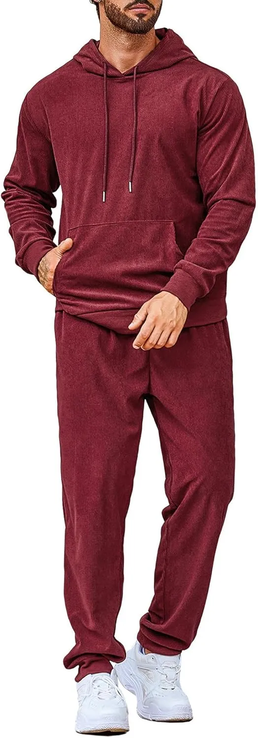 COOFANDY Men's Tracksuit 2 Piece Set Hoodie Sweatsuits Athletic Jogging Suits Casual Sports Outfits