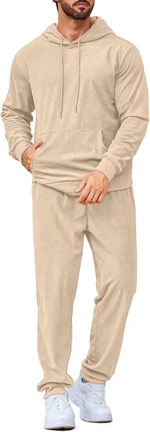 COOFANDY Men's Tracksuit 2 Piece Set Hoodie Sweatsuits Athletic Jogging Suits Casual Sports Outfits