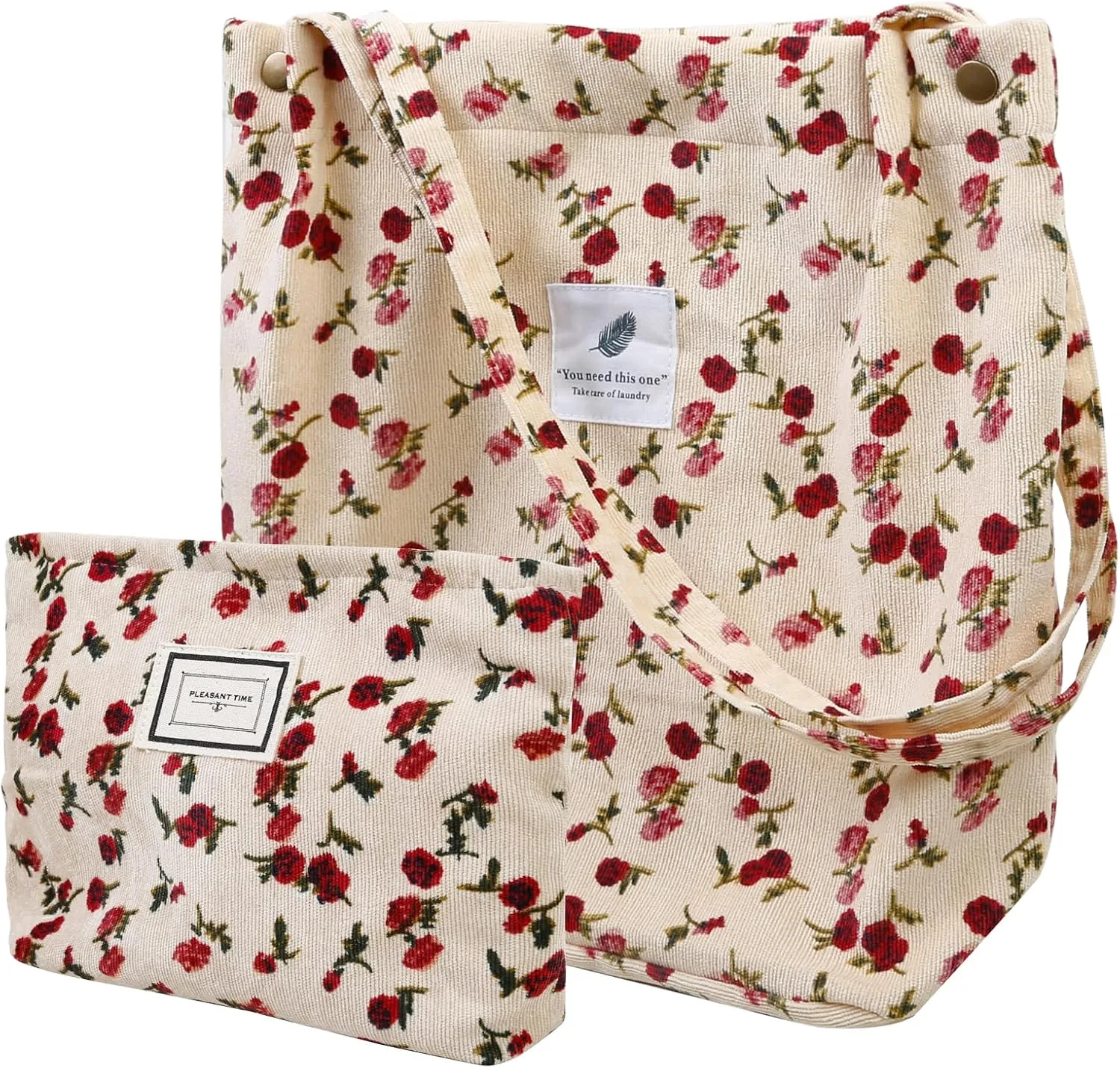 Corduroy Tote Bag for Women