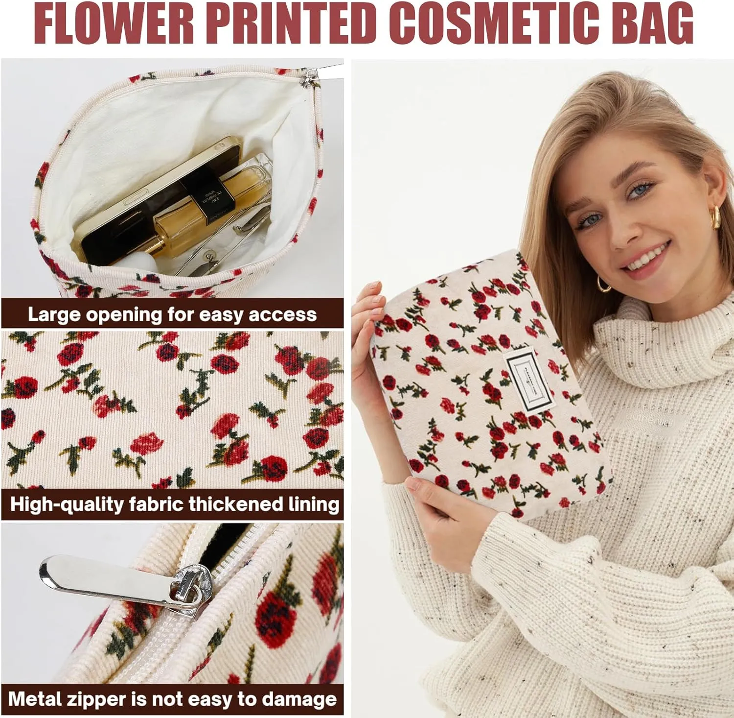 Corduroy Tote Bag for Women