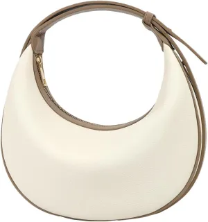 Crescent Shoulder Bag for Women Trendy Crossbody Hobo Purse PU Clutch Handbag Adjustable Strap