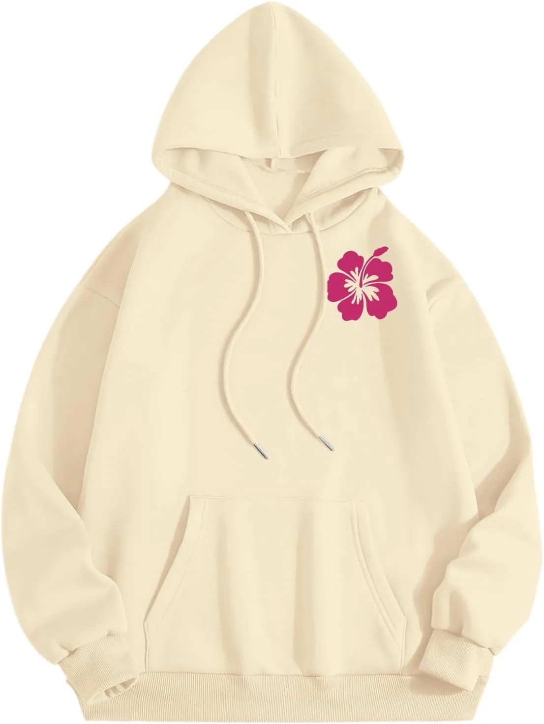 Cute 2 Piece Outfits for Women Teen Girls Preppy Puff Casual Hoodies Pockets Drawstring Pullover Oversized Sweatpants
