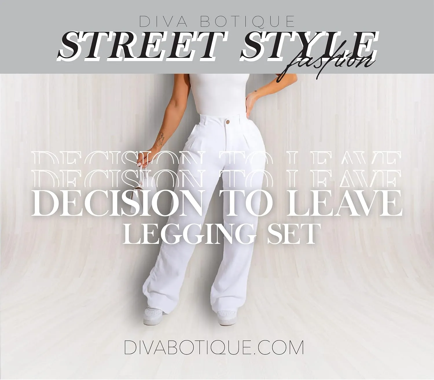 Diva Boutique High Waisted Linen Pants for Women - White Wide Leg Trousers with Pockets, Trendy Summer Casual Beach