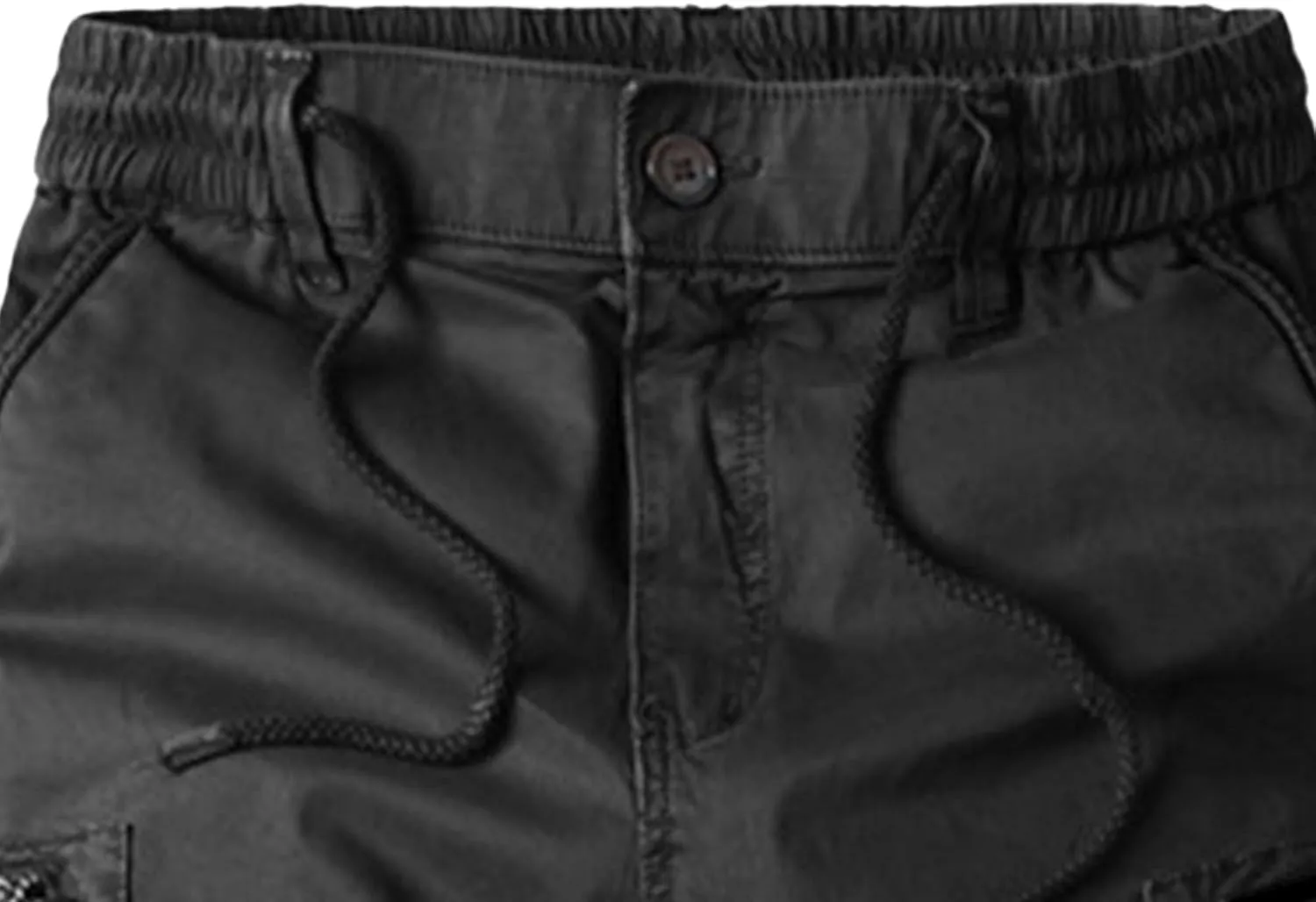 Drawstring Casual Cargo Pants for Men Multi-Pockets Military Cargo Trousers Lightweight Athletic Hiking Sweatpants