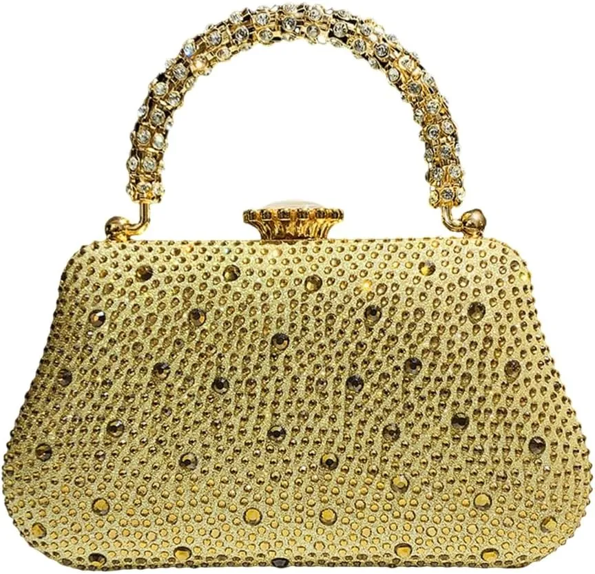 Elegant Evening Bag Party Banquets Wedding Clutch Lady Purse for Girl Women Sparkling Rhinestone Bag