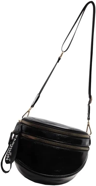 Fashionable Large Capacity Shoulder Bag for Everyday Use PU Leather Crossbody Purse Casual Satchel Purse