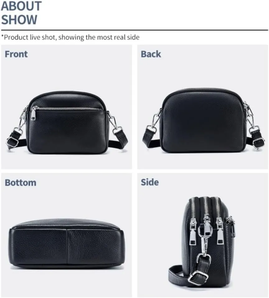 Genuine Leather Samll Crossbody for Women Casual Shoulder Women Purse