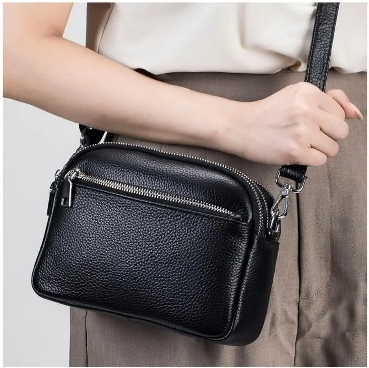 Genuine Leather Samll Crossbody for Women Casual Shoulder Women Purse