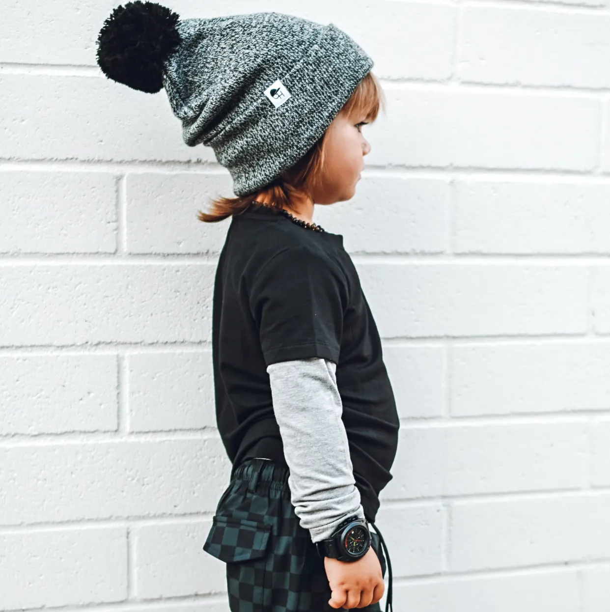 George Hats - Bamboo Layered Tee in Black (6/7)