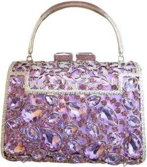 Glitter Crystals Women's Prom Evening Party Wedding Clutch Bag Clutch Purse Handbag Bridal Bag
