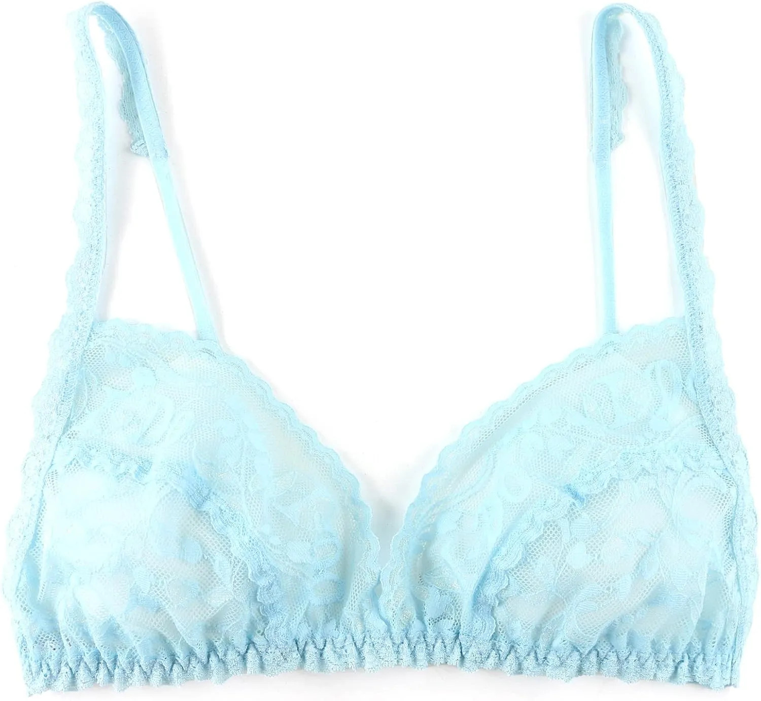 hanky panky Bridal I DO Shimmer Lace Triangle Bralette (157491)