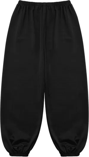 Hansber Kids Unisex Casual Harem Pants Hip Hop Dance Pants Casual Baggy Jogger Pants Kung Fu Practice Trousers