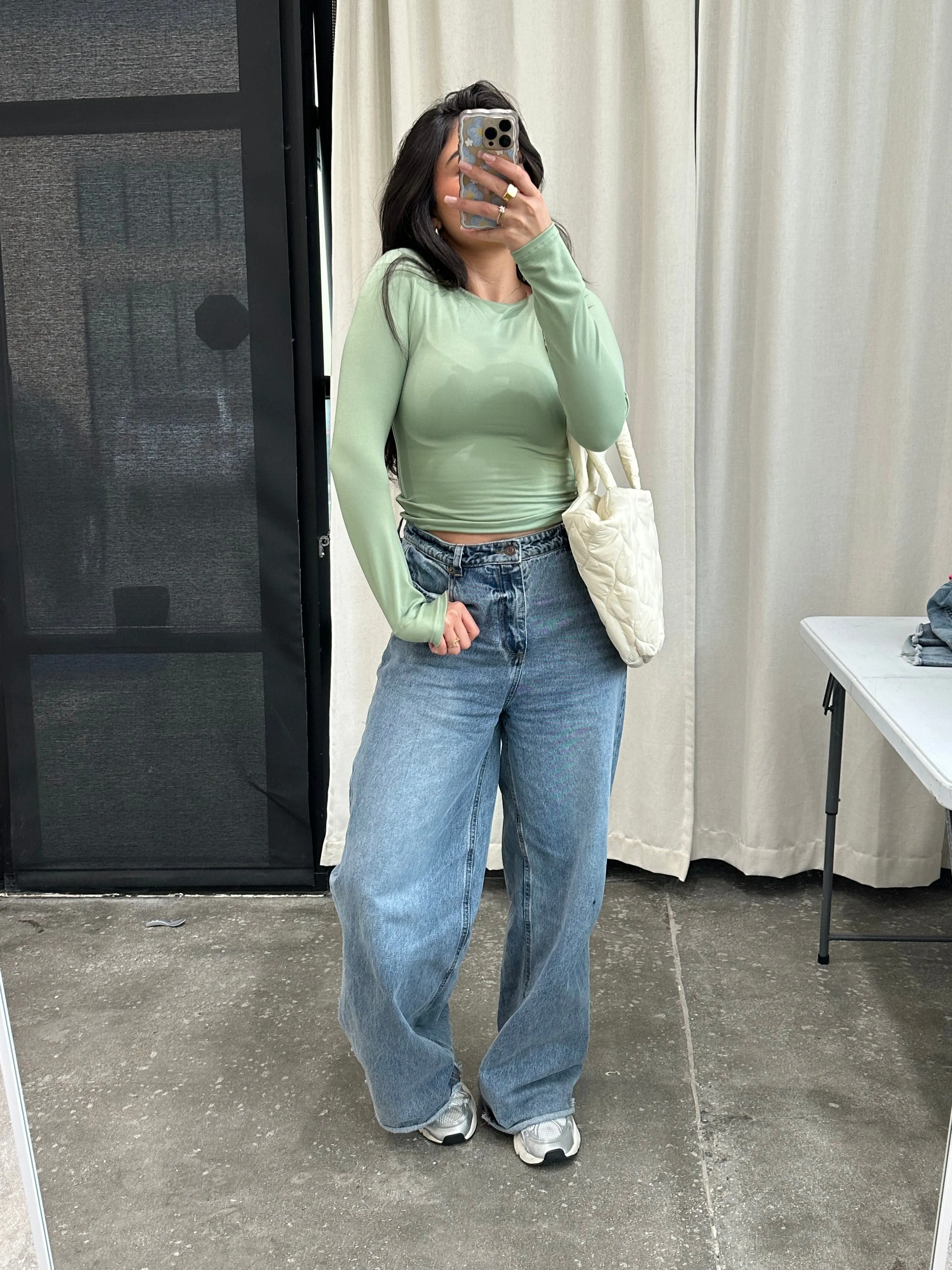 harlow long sleeve (MATCHA)