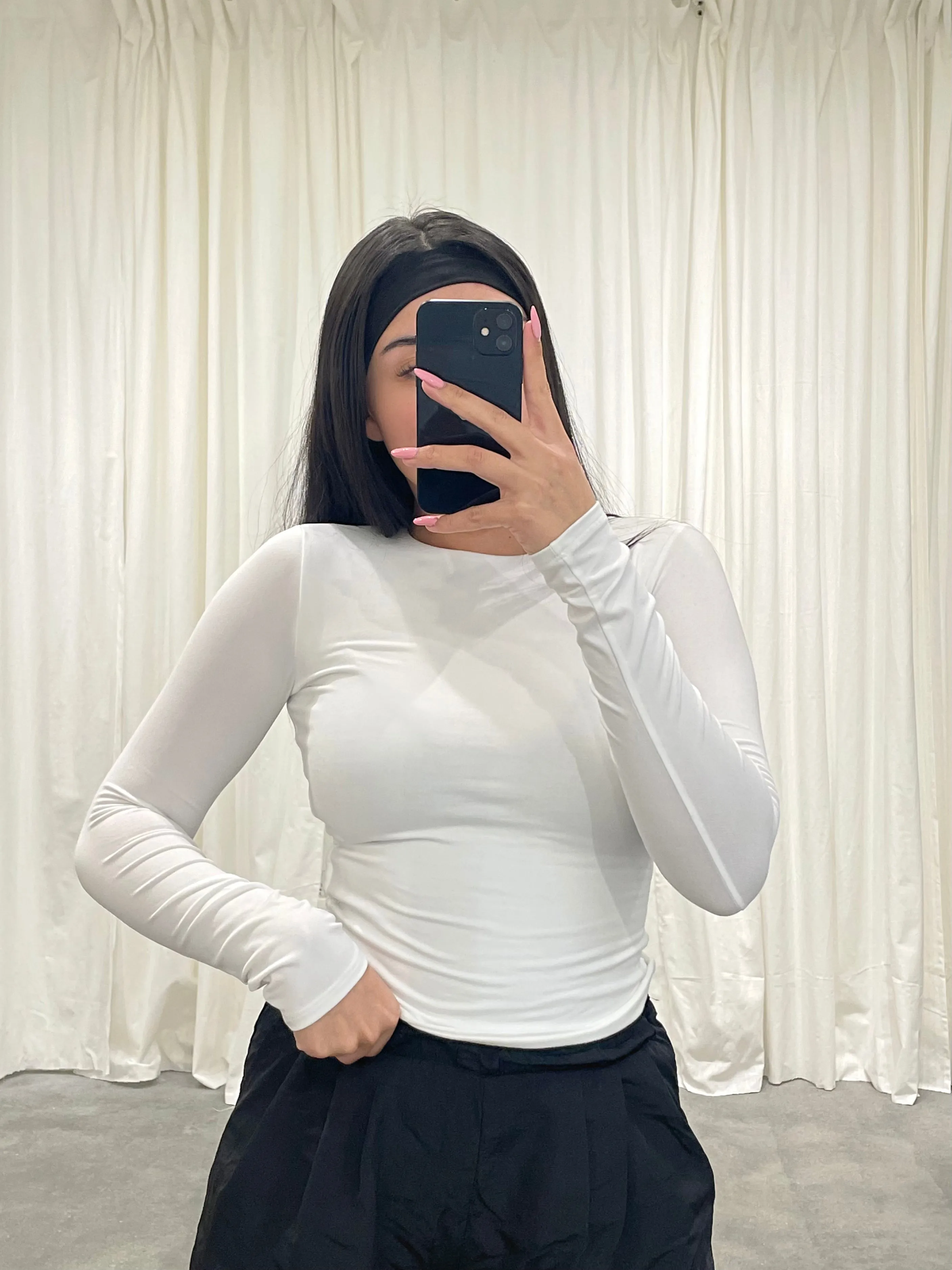 harlow long sleeve (WHITE)