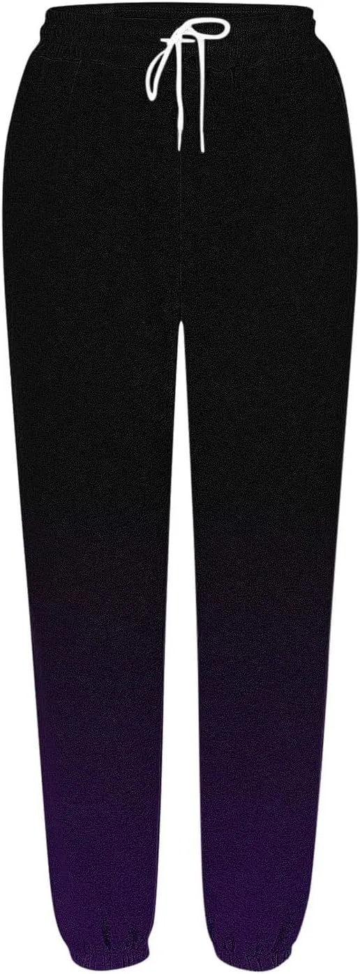 high Waisted Sweatpants for Women Baggy Cinch Bottom Jogger Casual Pants Casual Baggy Fleece Warm Lounge Trousers