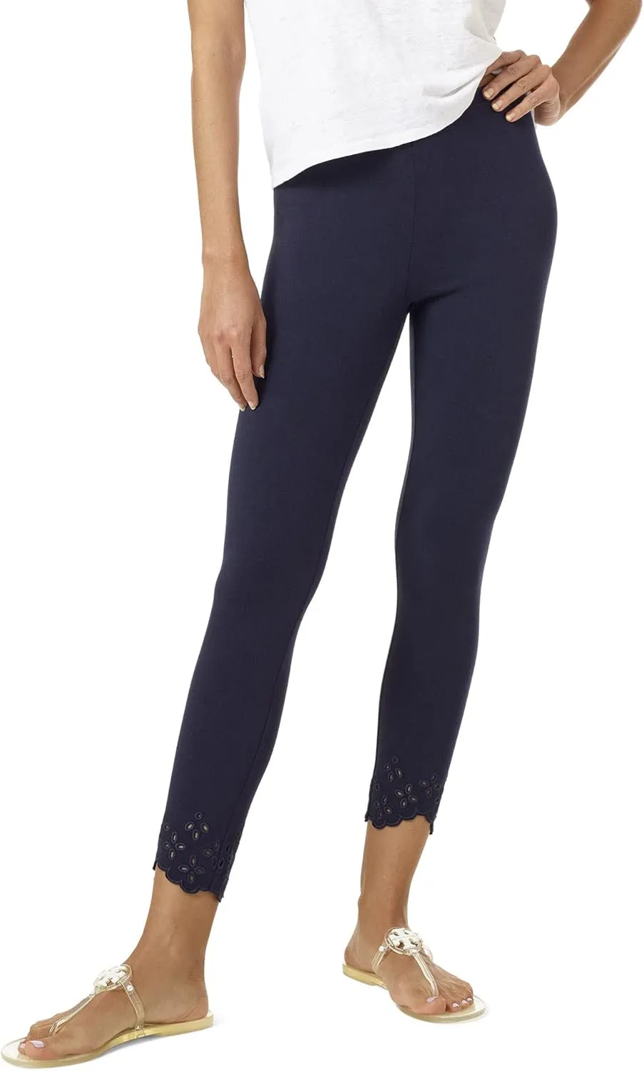 HUE Womens Fashion Cotton Capri Leggings