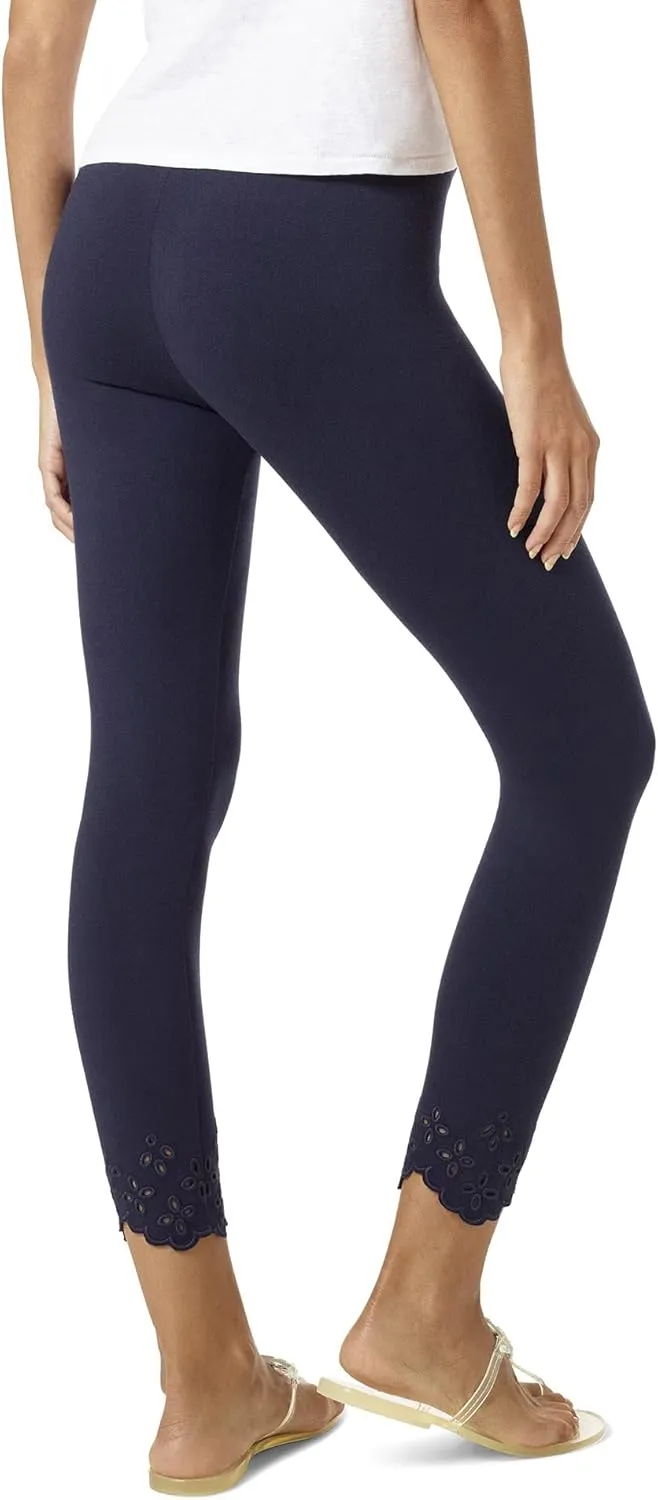 HUE Womens Fashion Cotton Capri Leggings