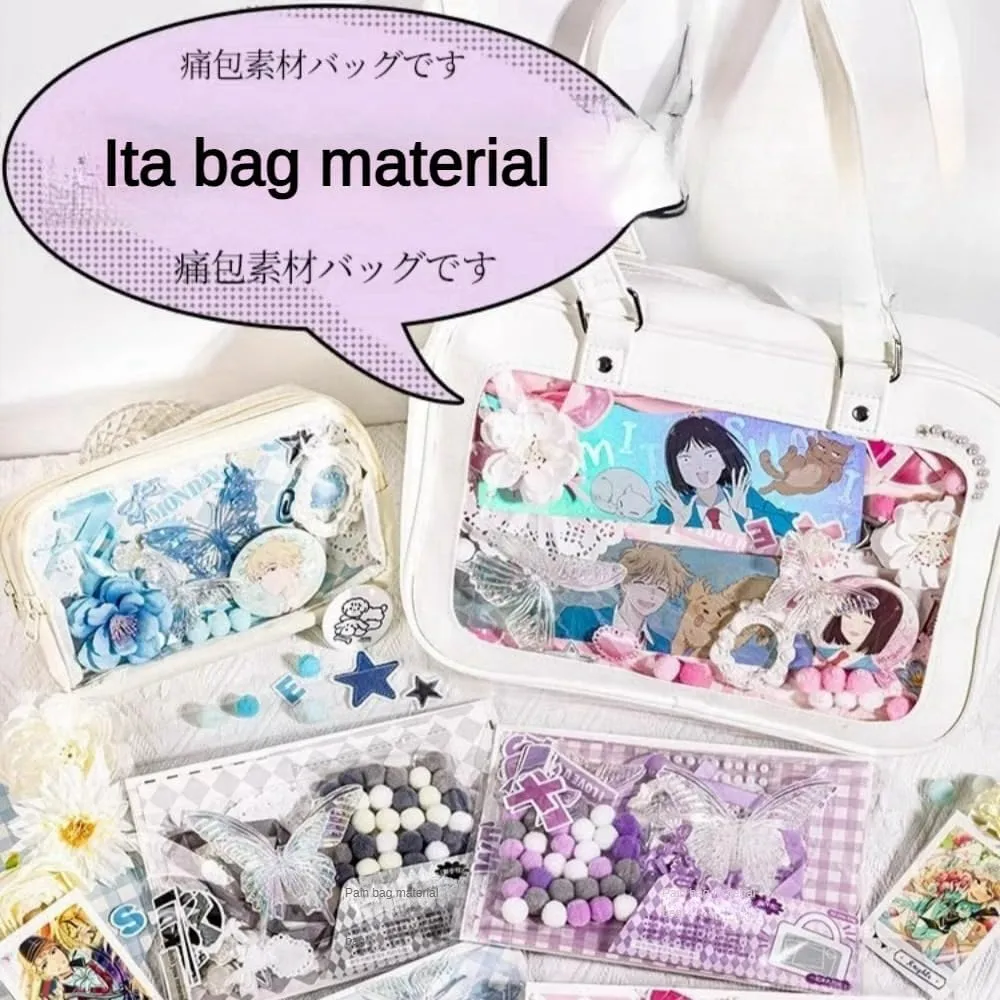 Ita Bag Accessories DIY Accessories Ita Bag Decoration Pins Ita Bag Background Filler Metal Butterfly (Brown Trail)