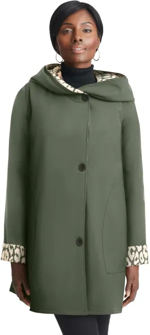 Jessica London Women's Plus Size Reversible A-Line Raincoat