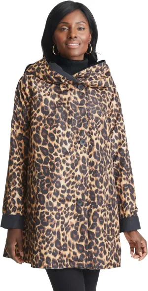 Jessica London Women's Plus Size Reversible A-Line Raincoat