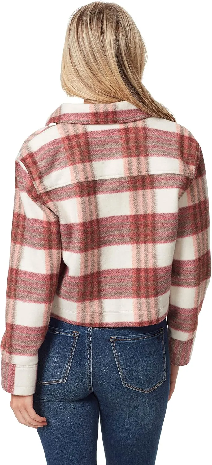 Jessica Simpson Women's Lenna Cropped Fleece Jacket