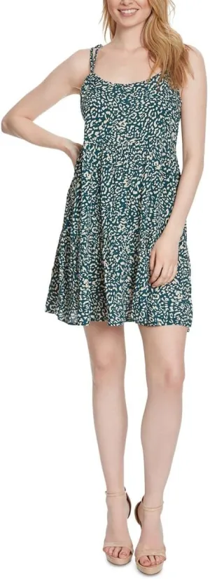 Jessica Simpson Womens Tamaryn Printed Tiered Sundress