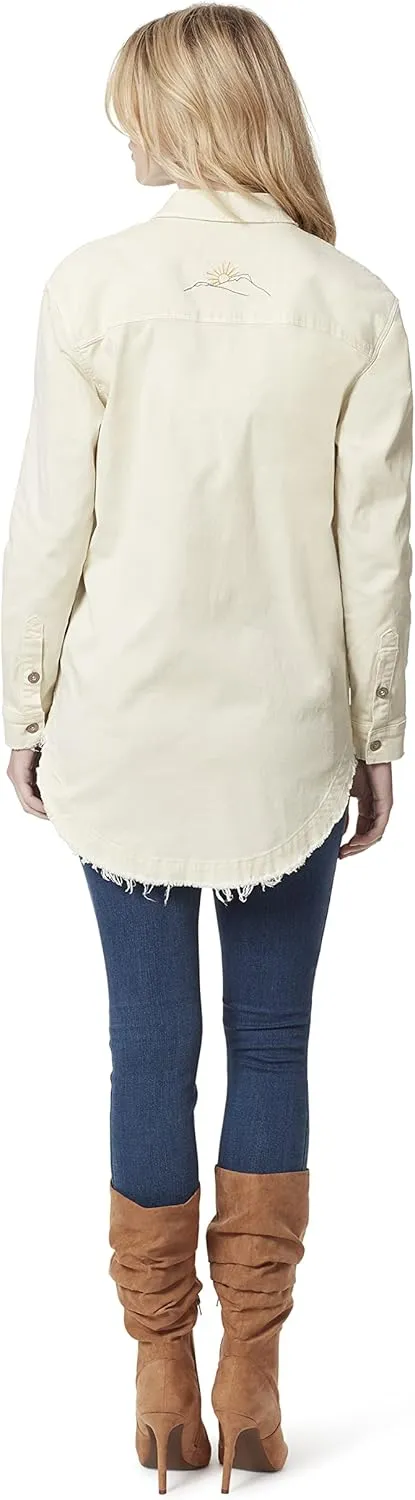 Jessica Simpson Women's Tenley Button Up Overshirt Jacket