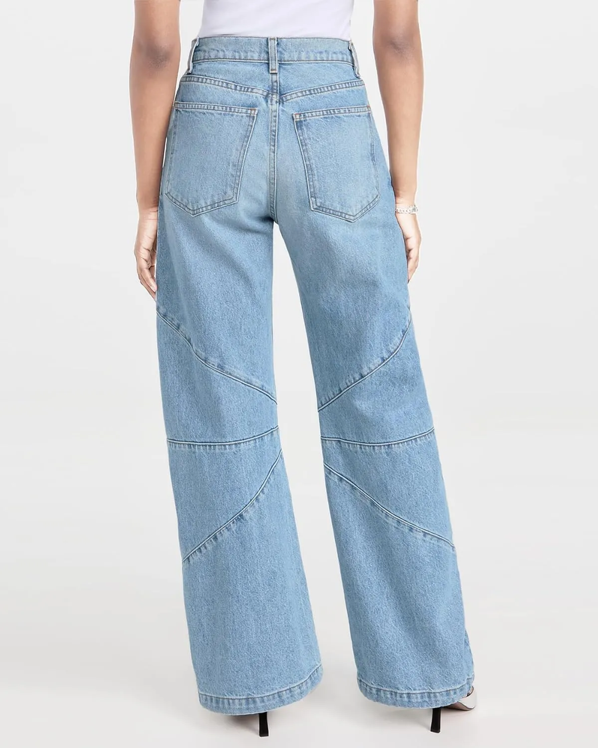 Kedera Women's Baggy Wide Leg Barrel Jeans Horseshoe Casual Boyfriend Denim Pants Loose Fit Trousers